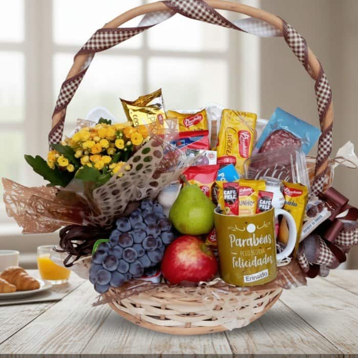 00187 - Cesta Mega Cafe da Manha