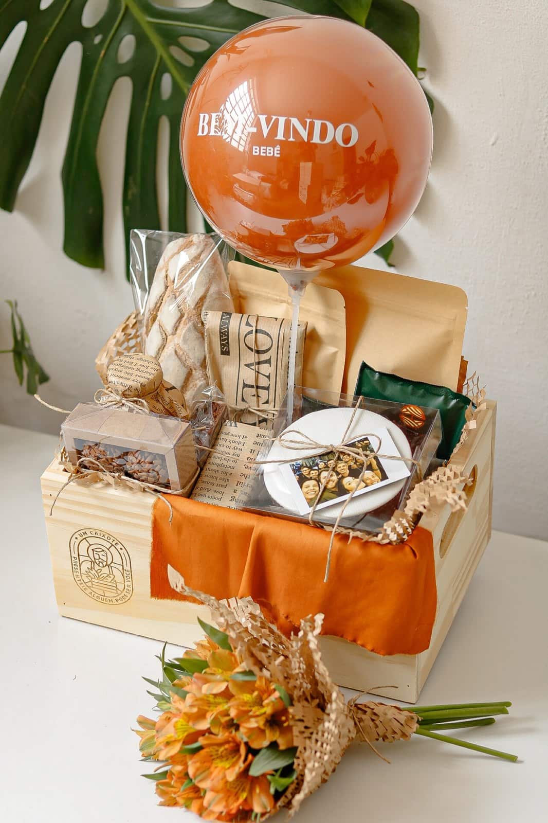 Caixote Café com Flores Completo 2