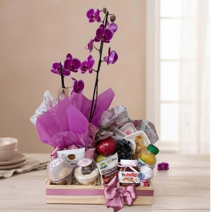 00095 - Bandeja Café com Orquidea