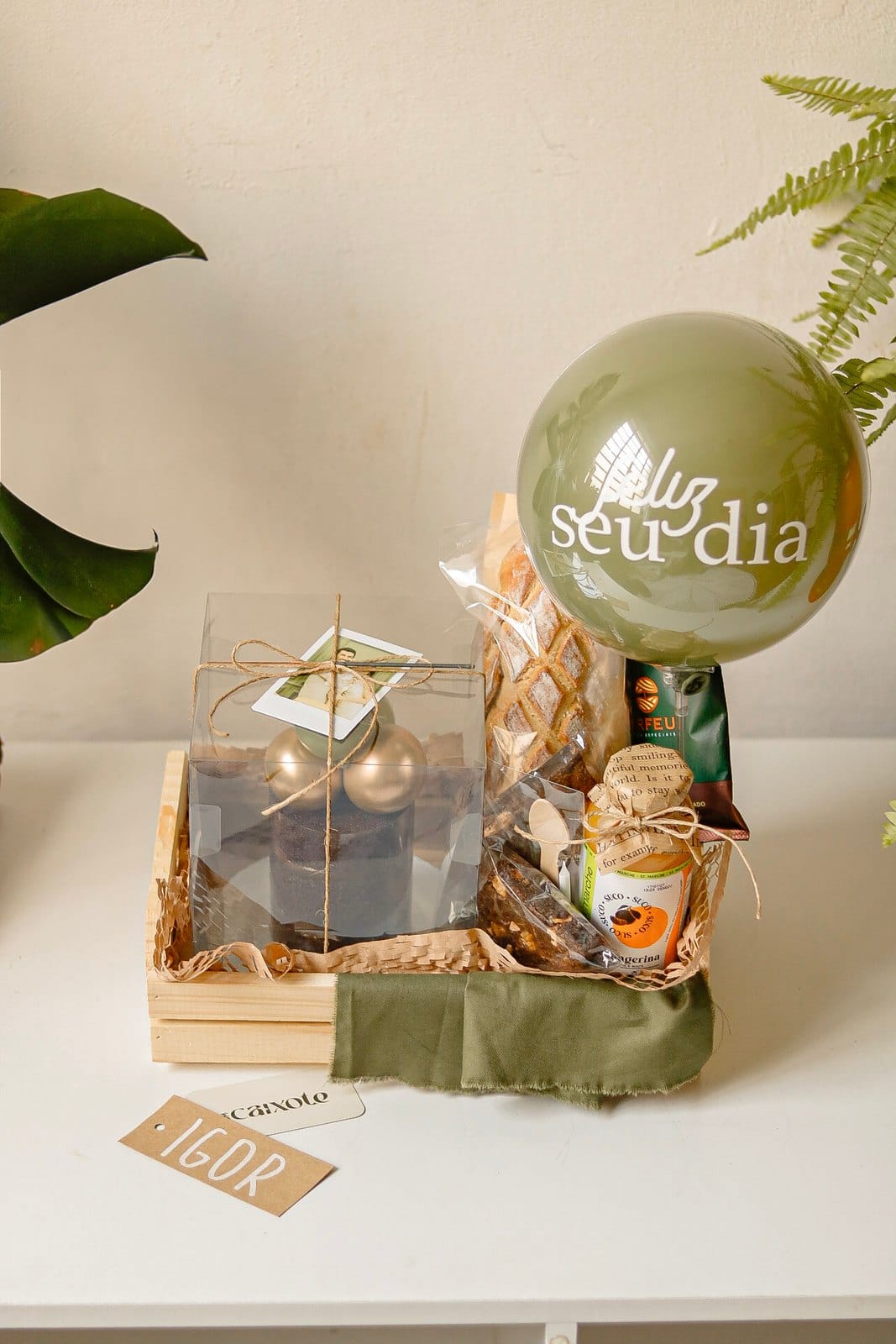 Caixote Café com Festa Balão