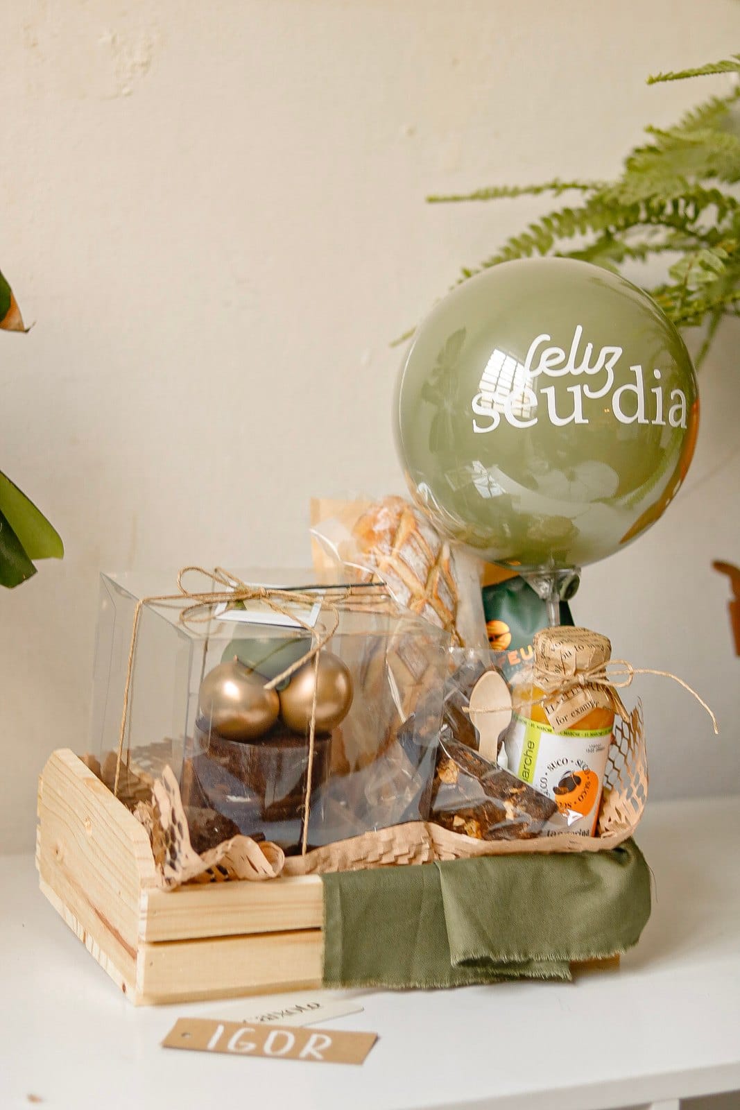 Caixote Café com Festa Balão